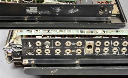 Moog-Polymoog,broken rear right case a/s